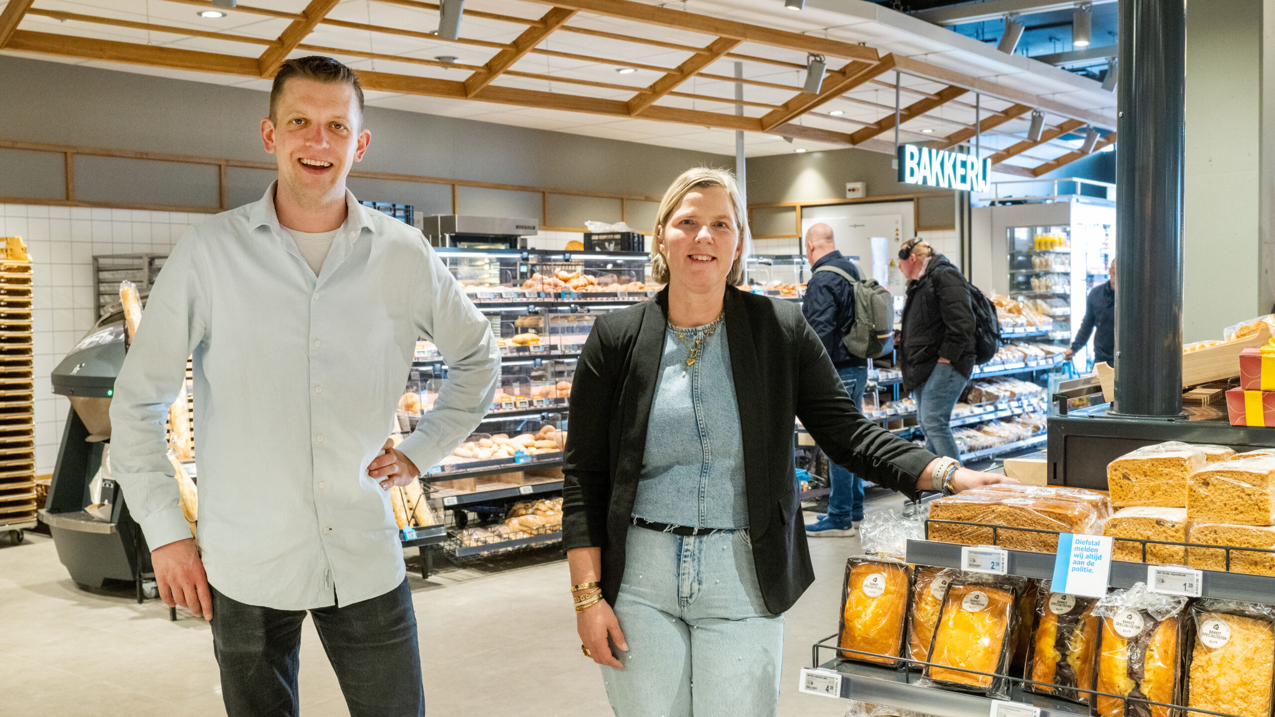 Ondernemers Robin de Goede en Mariska Bruin. Foto: Cor Salverius