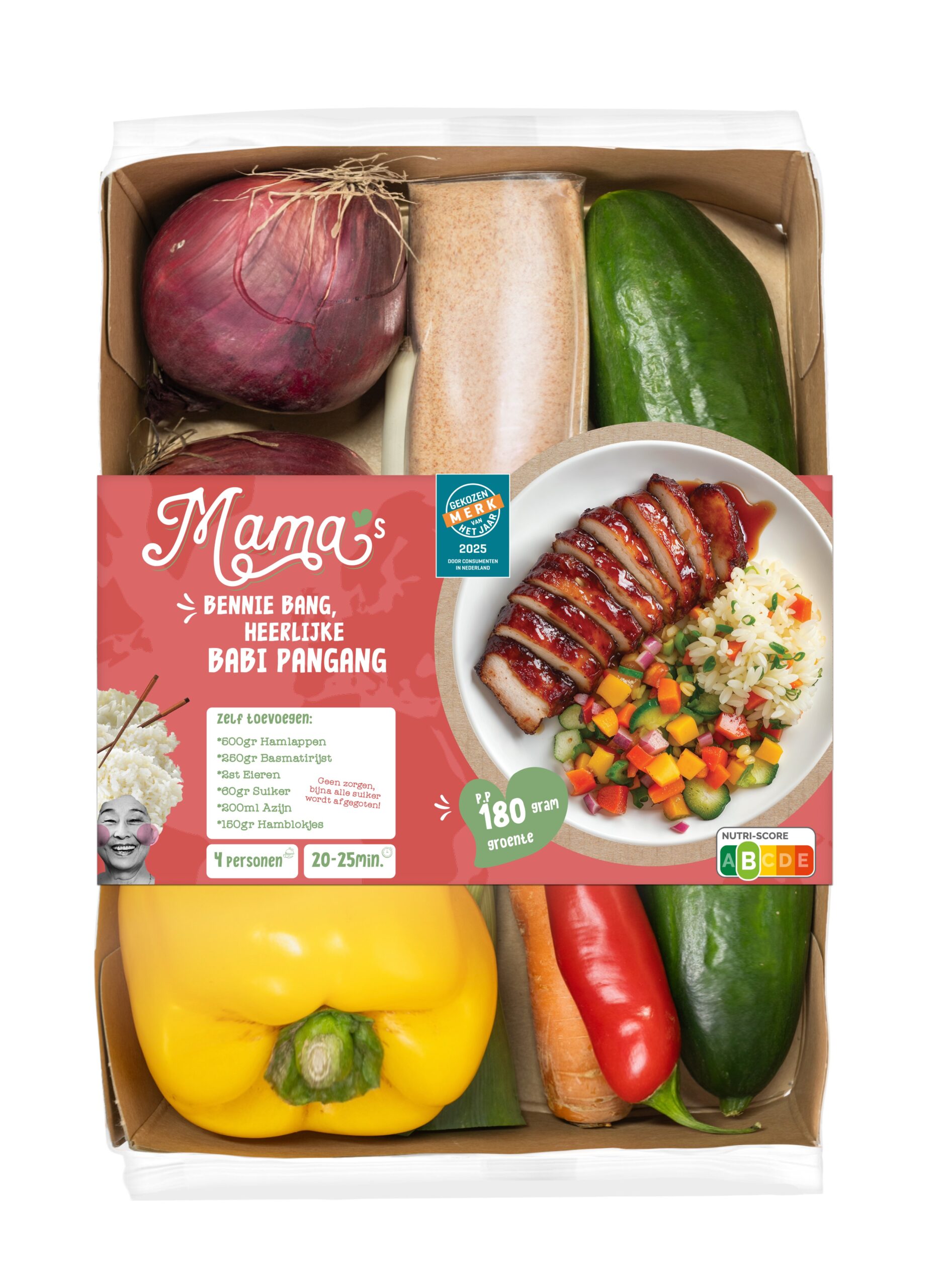Het verspakket Babi Pangang van Mama's Maaltijden. Foto: Mama's Maaltijden