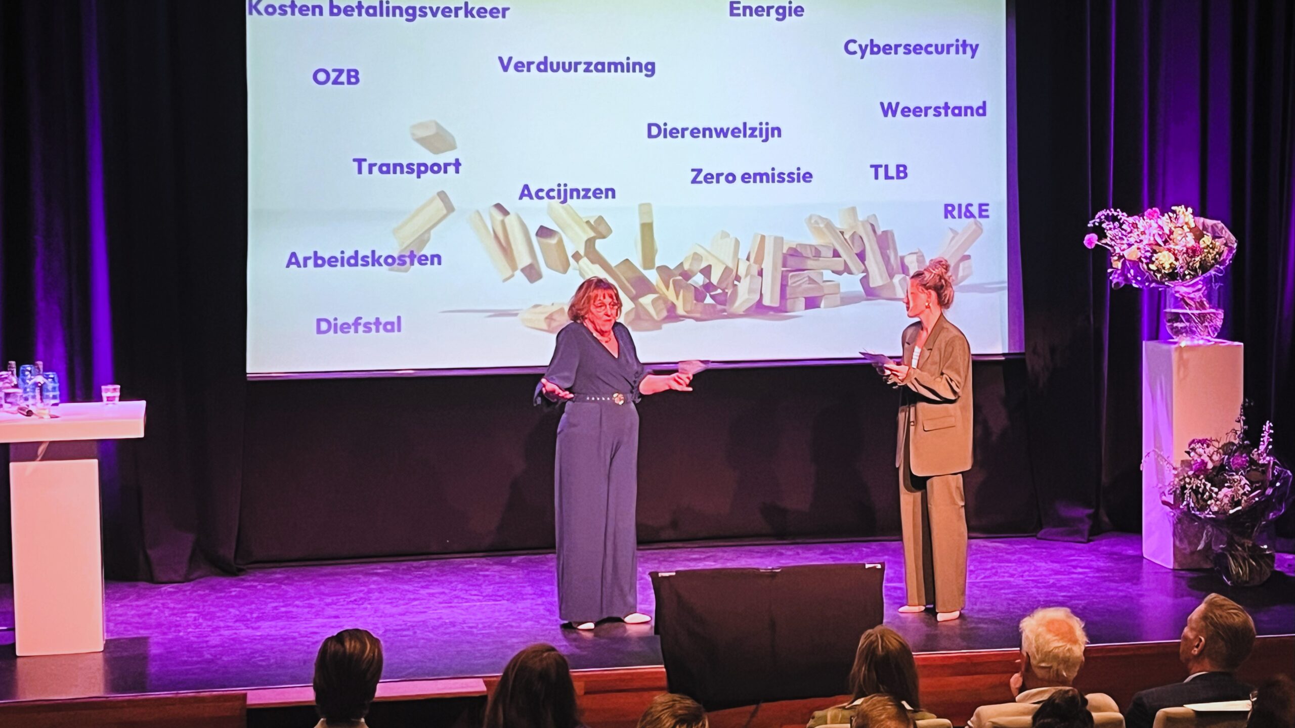 Vakcentrum-directeur Patricia Hoogstraaten tijdens de Dag van het Vakcentrum. Foto: Distrifood