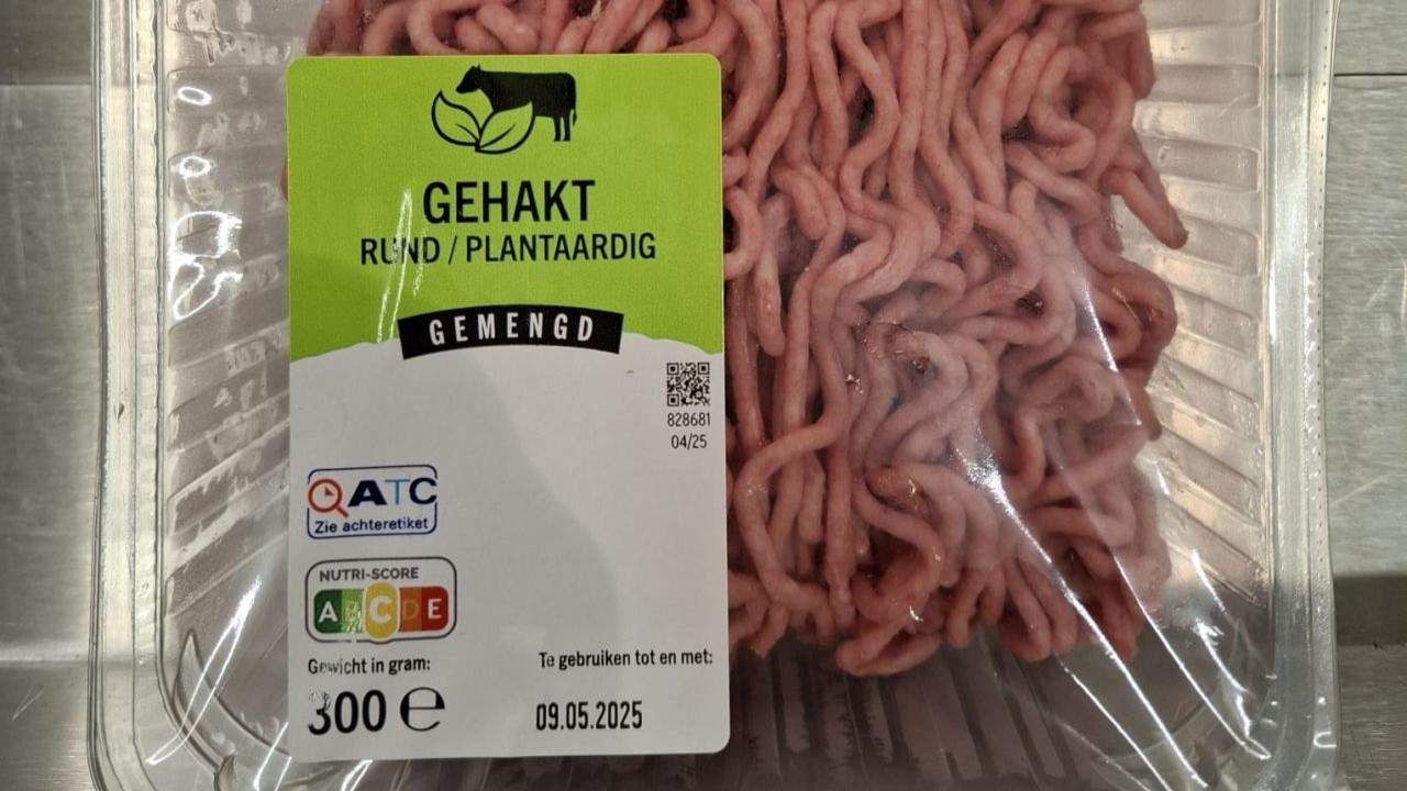 Aldi test gehakt met 40 procent plantaardig. Foto: Linkedin Lucas Metsaars