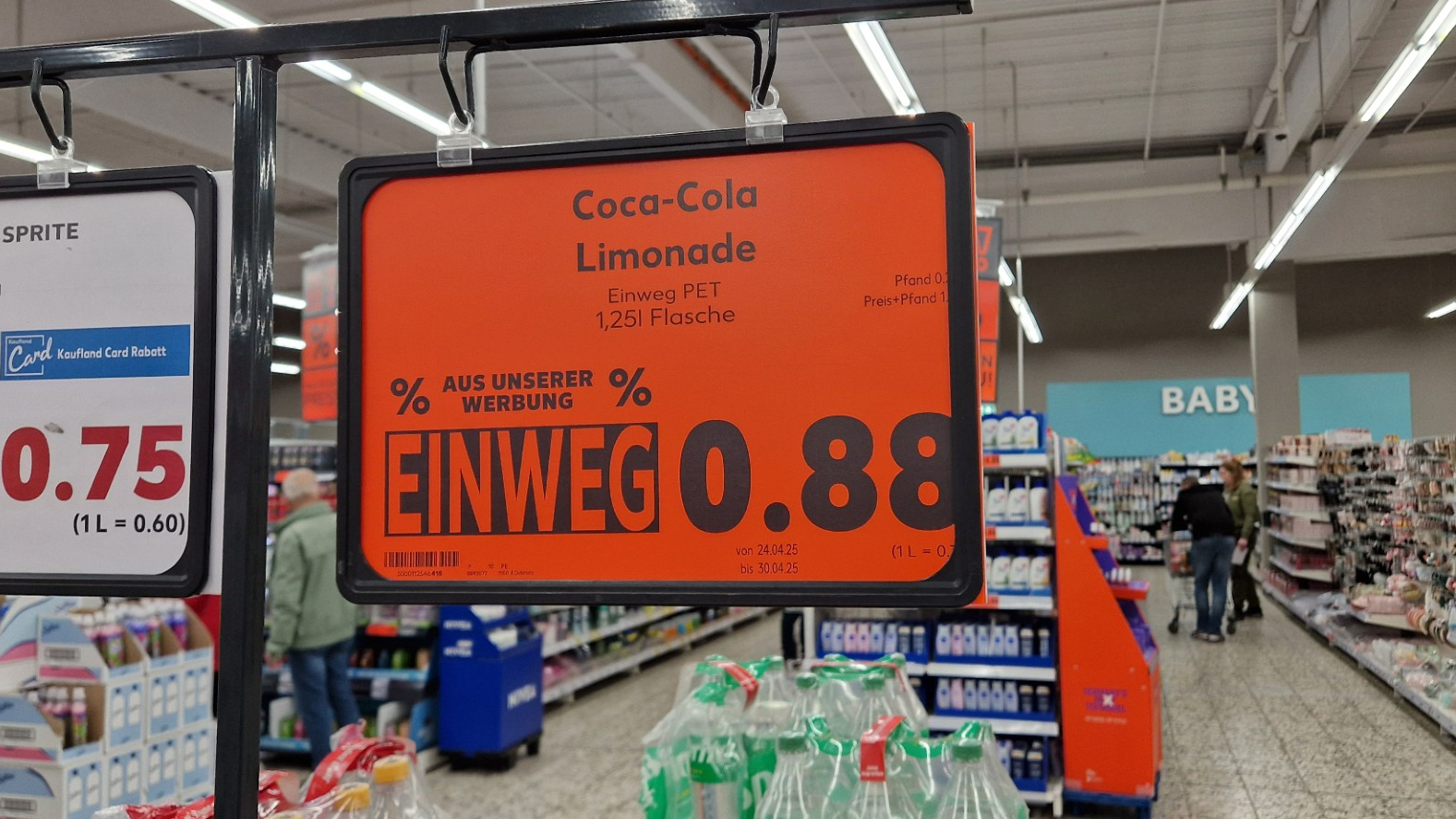 Lage prijzen bij de Kaufland. Foto: Distrifood