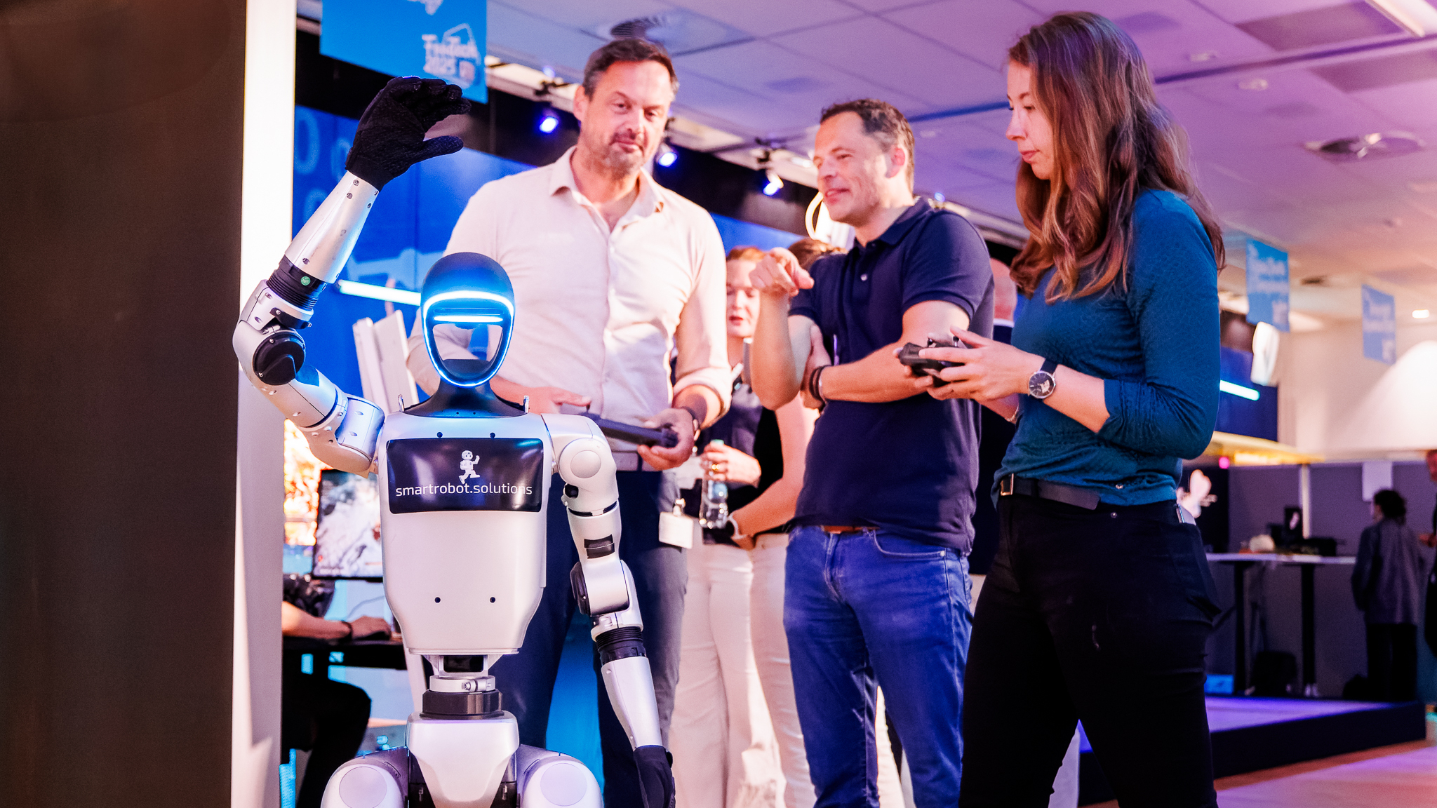 Een presentatie tijdens de foodtech week bij Albert Heijn. Foto: Albert Heijn