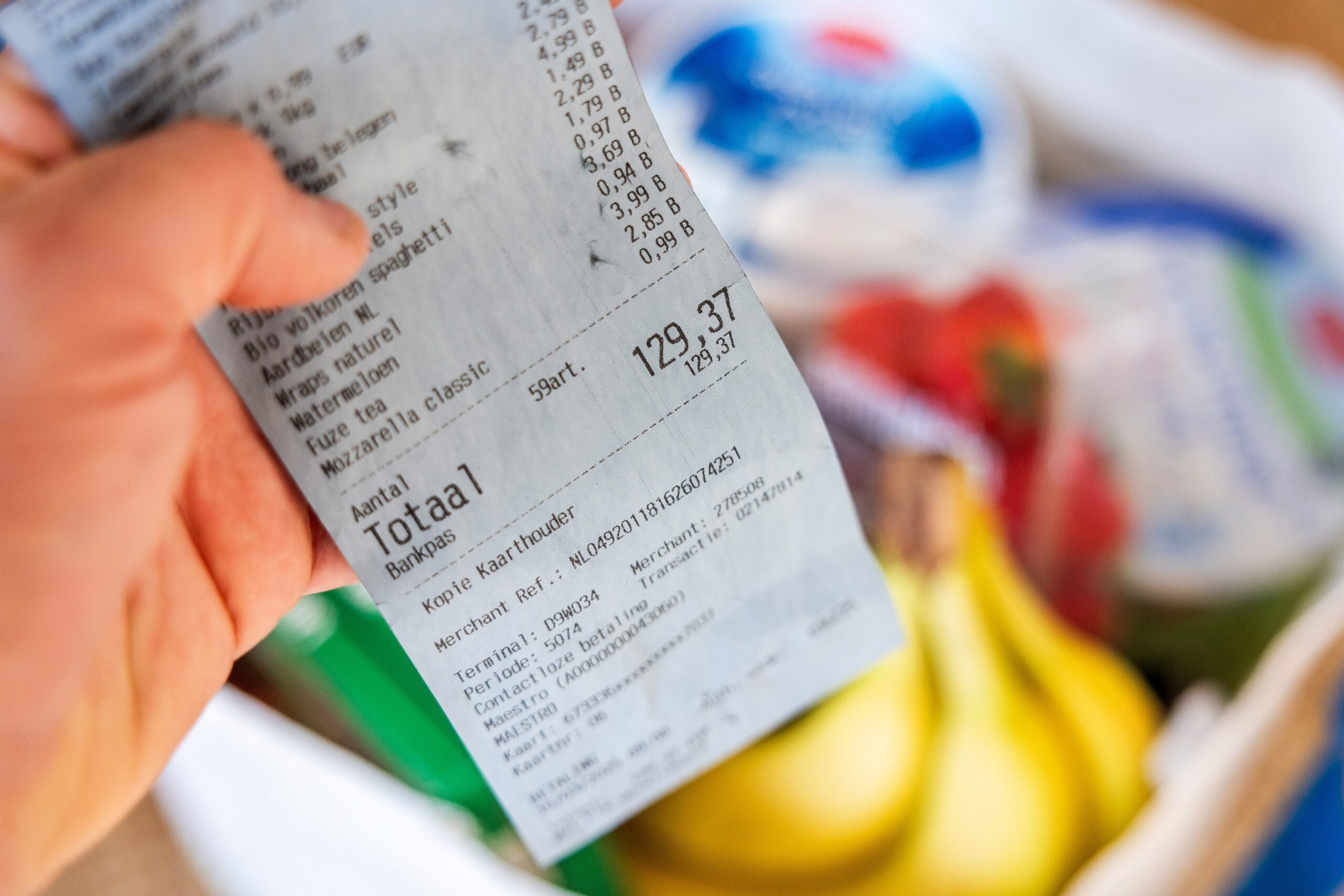 Afbeelding ter illustratie van dure boodschappen. Foto: ANP