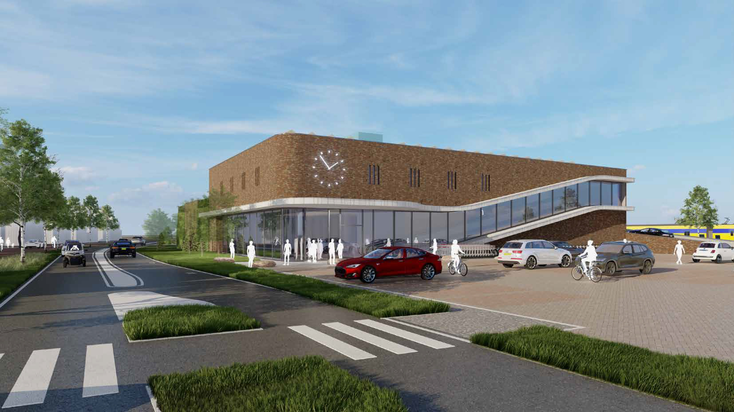 Bun opent in het najaar een nieuwe Albert Heijn aan de Deventerstraatweg in Zwolle. Afbeelding: Bun