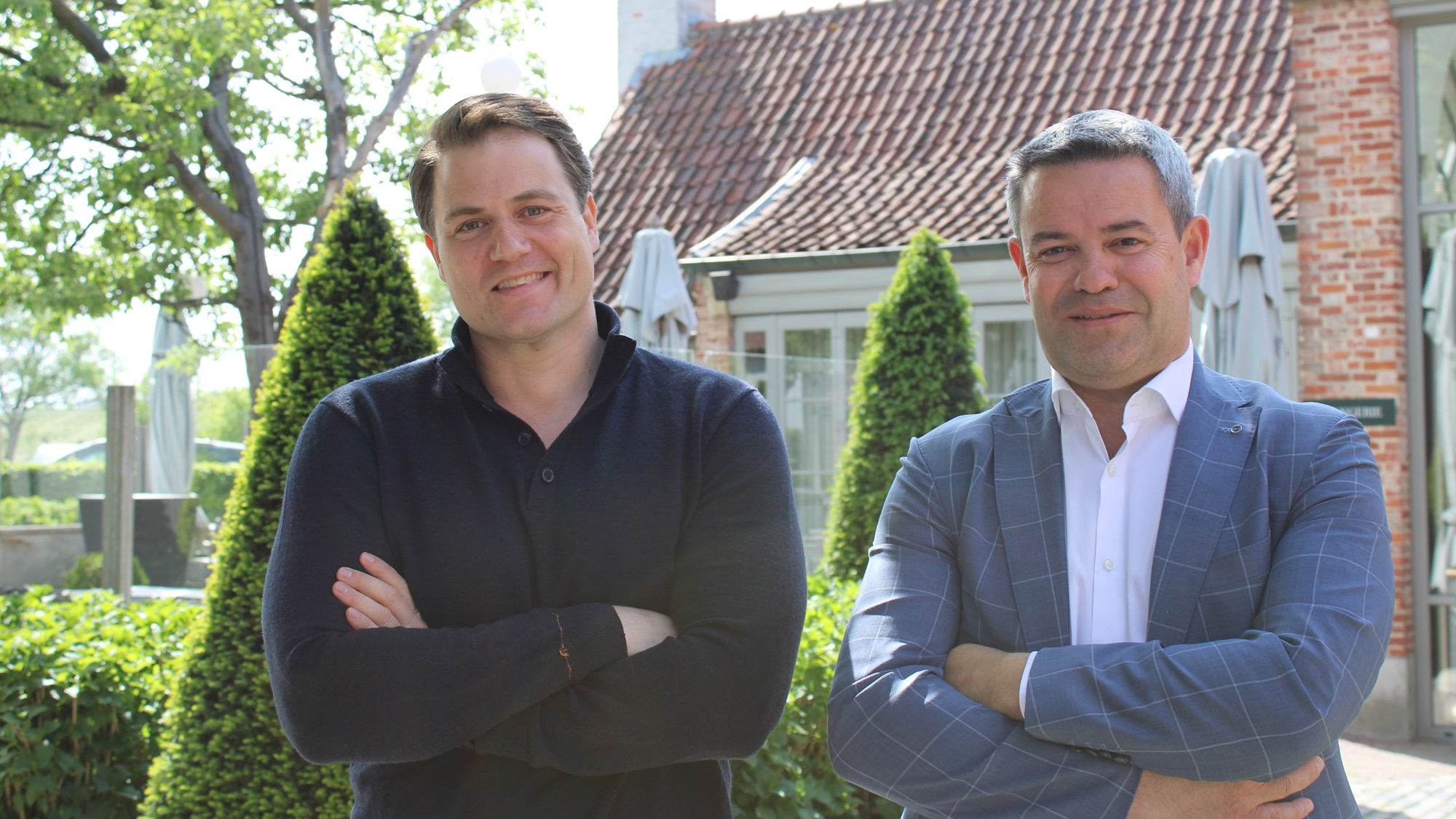 David Markowski (ceo The Greenery) en rechts Phillipe Appeltans (ceo BelOrta). Foto: The Greenery