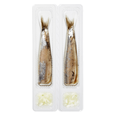 De haring die Plus vanwege listeria terugroept. Foto: Plus