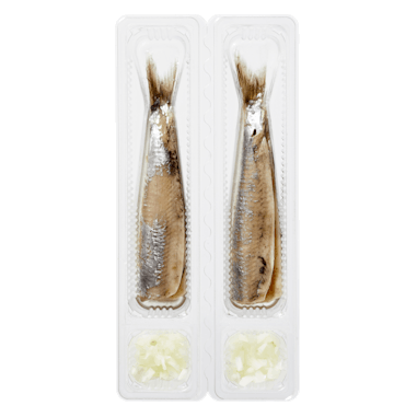 De haring die Plus vanwege listeria terugroept. Foto: Plus