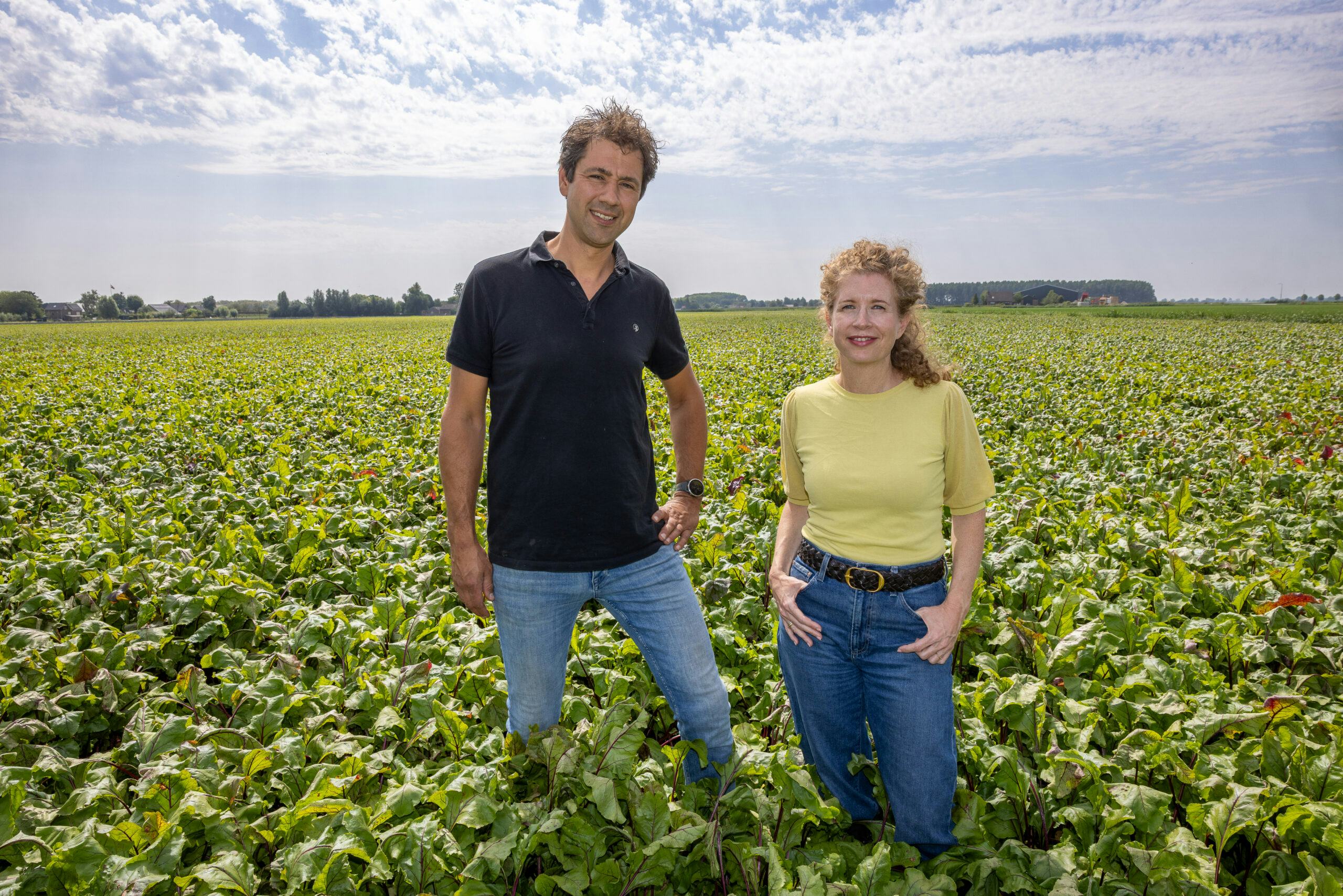 Nicole Freid van Hak en akkerbouwer Ariaan Straver. Foto: Peter Roek