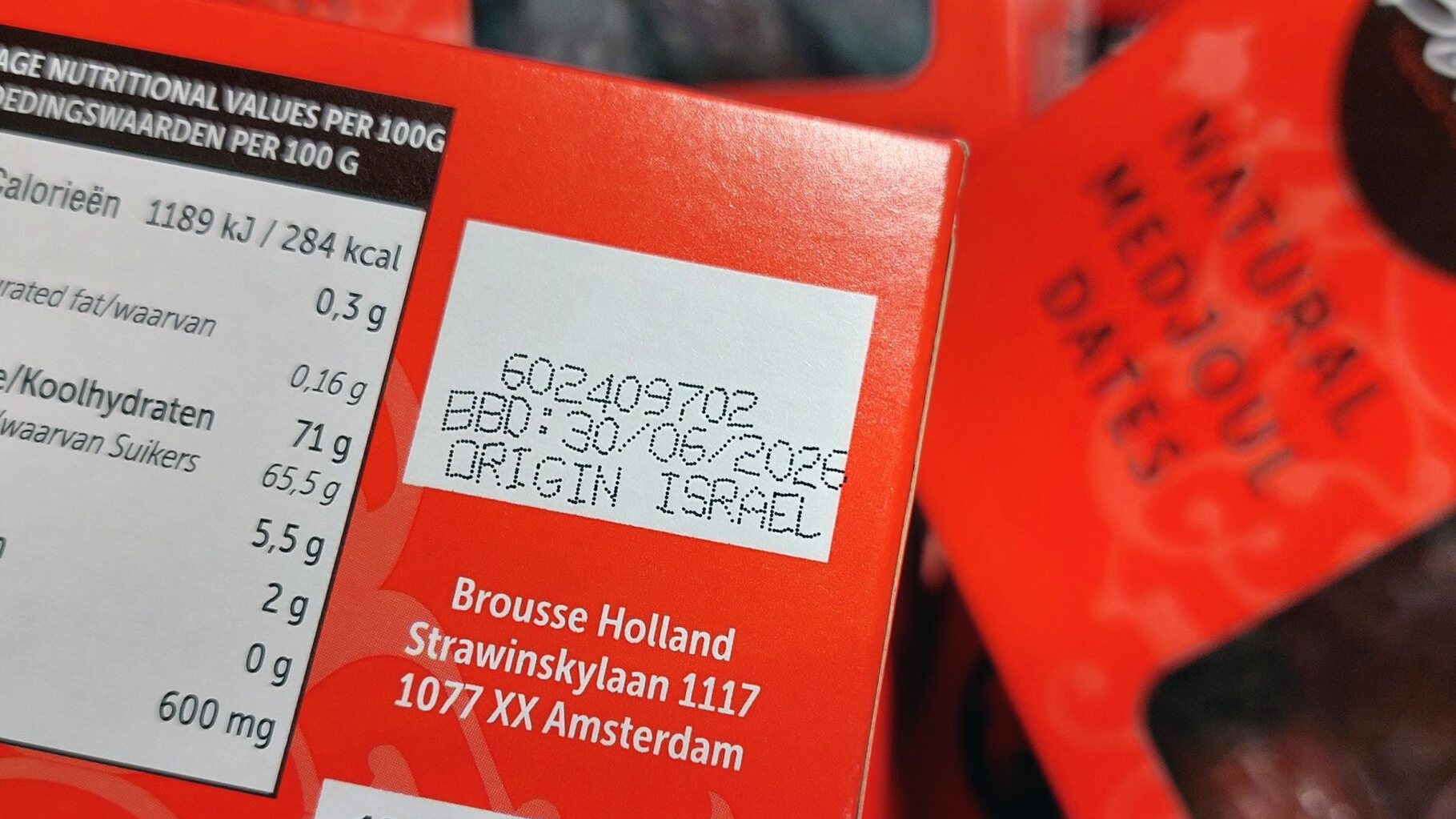 Dadels uit Israël bij Dirk. Foto: ANP