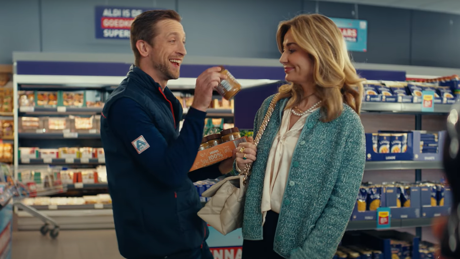 Aldi-reclame. Foto: videostill via YouTube