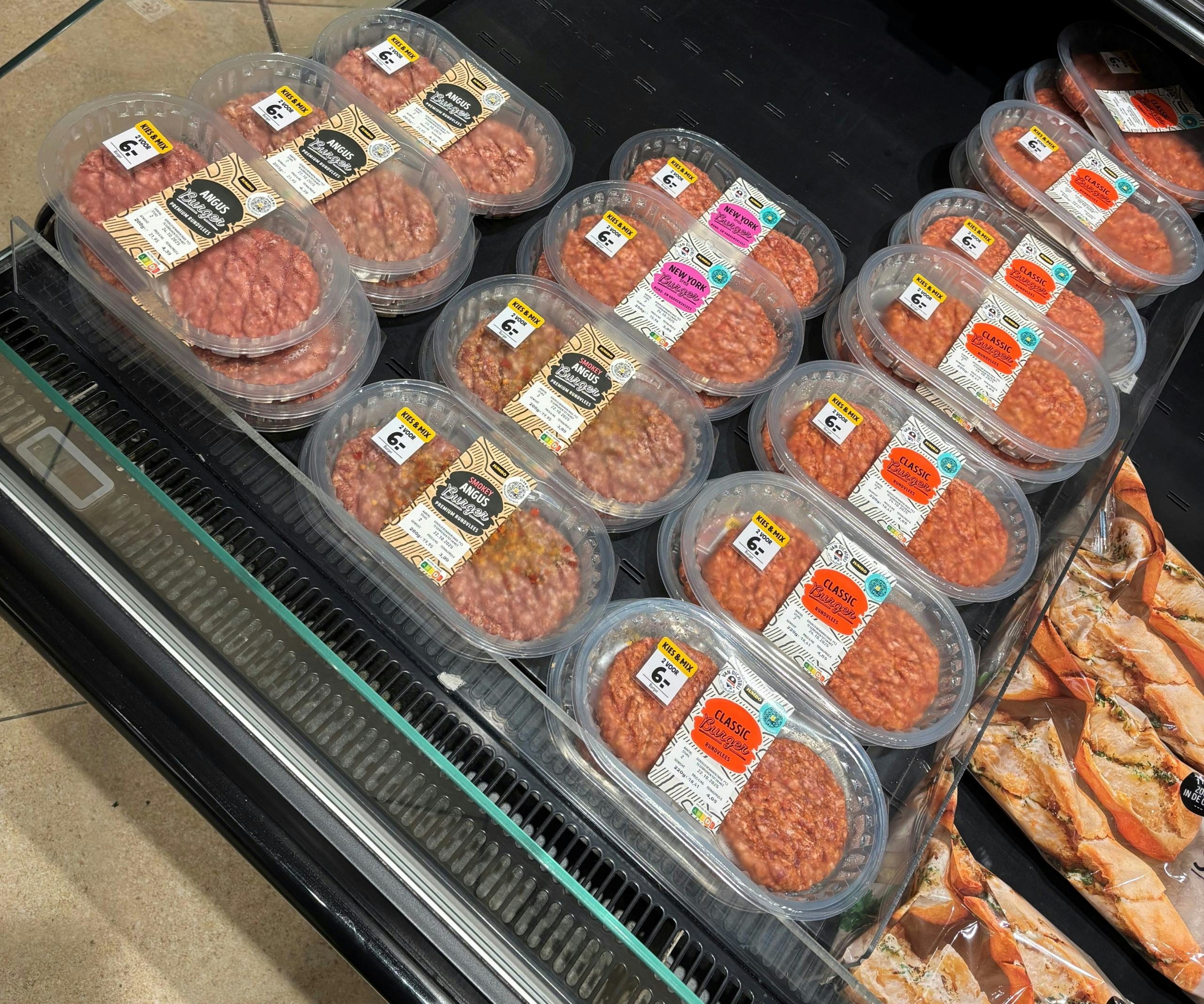 Hybride hamburgers. Foto: Distrifood