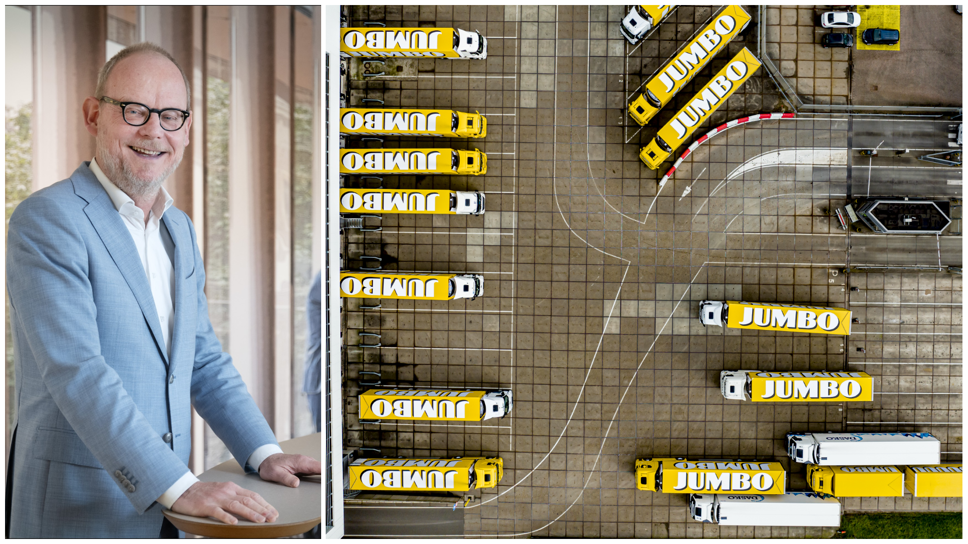 ABU-directeur Jurriën Koops en Jumbo-dc. Foto: ABU / ANP