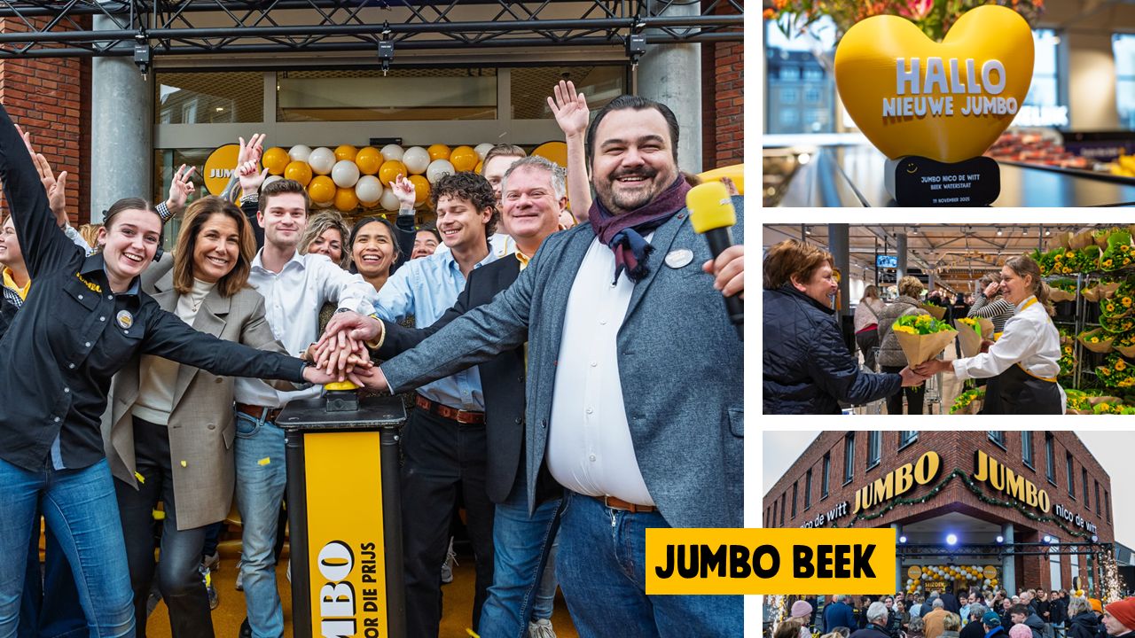 Heropening van de winkel van Nico de Witt als Jumbo. Foto: Jumbo 