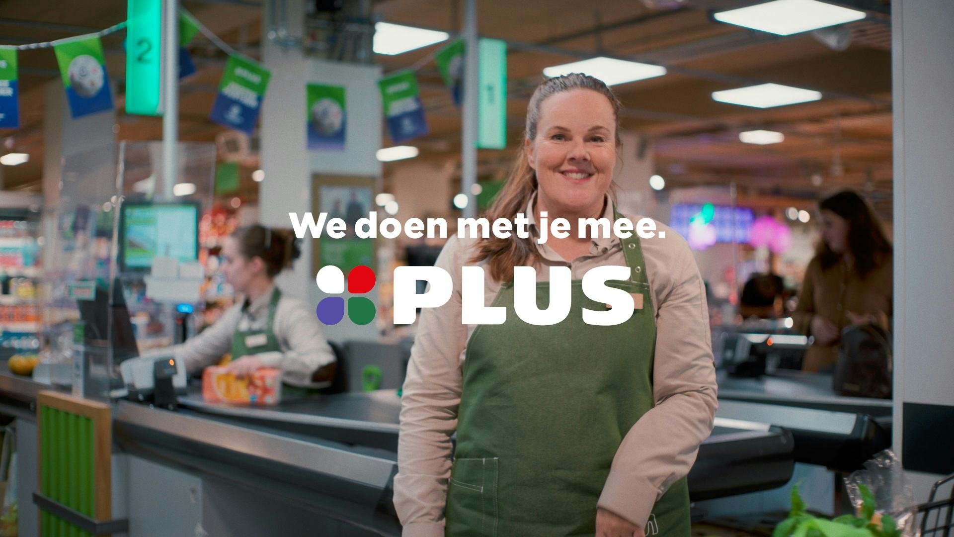 Still uit reclamecommercial van Plus. Afbeelding: Plus
