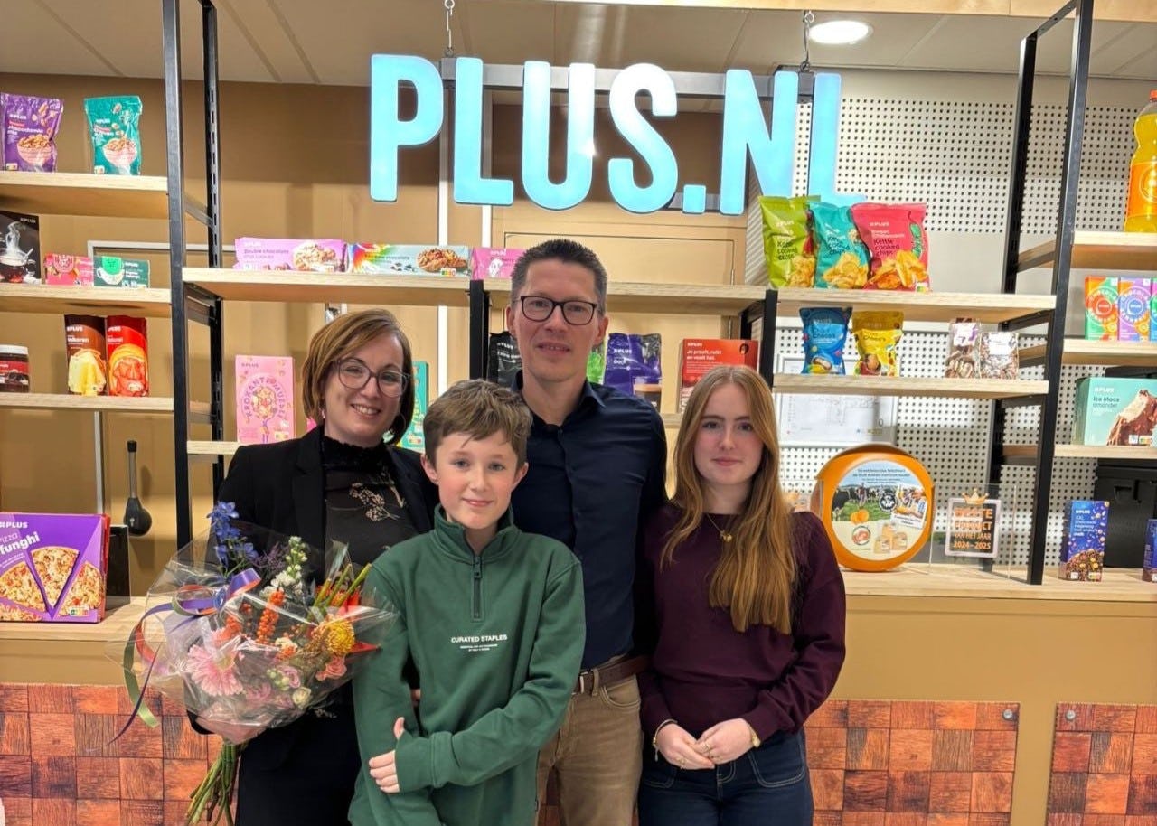 Jelle Holthuijsen en zijn gezin. Foto: Linkedin.