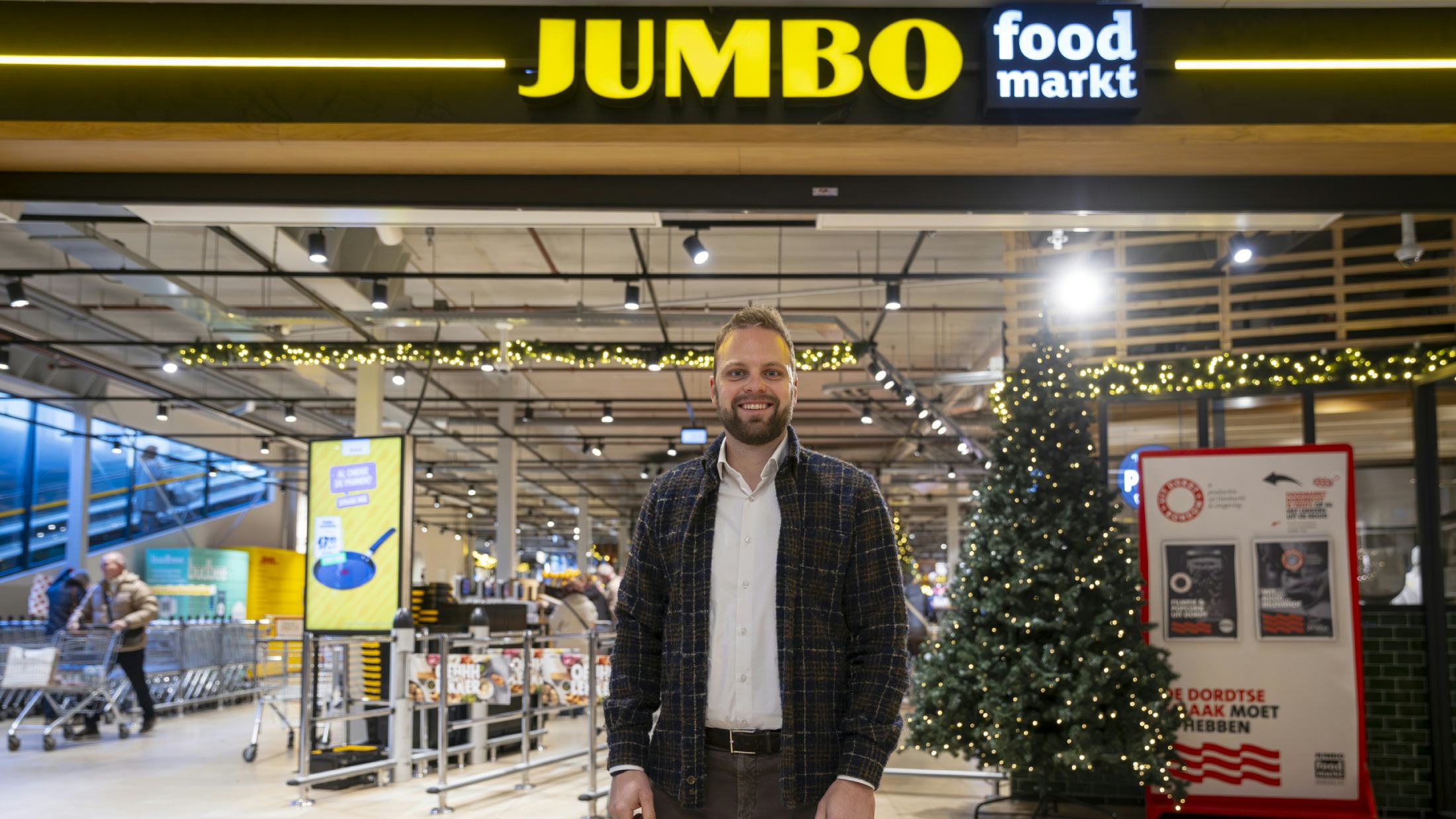 Ondernemer Jeroen Lemkes van de Foodmarkt in Dordrecht. Foto: Dennis Wisse