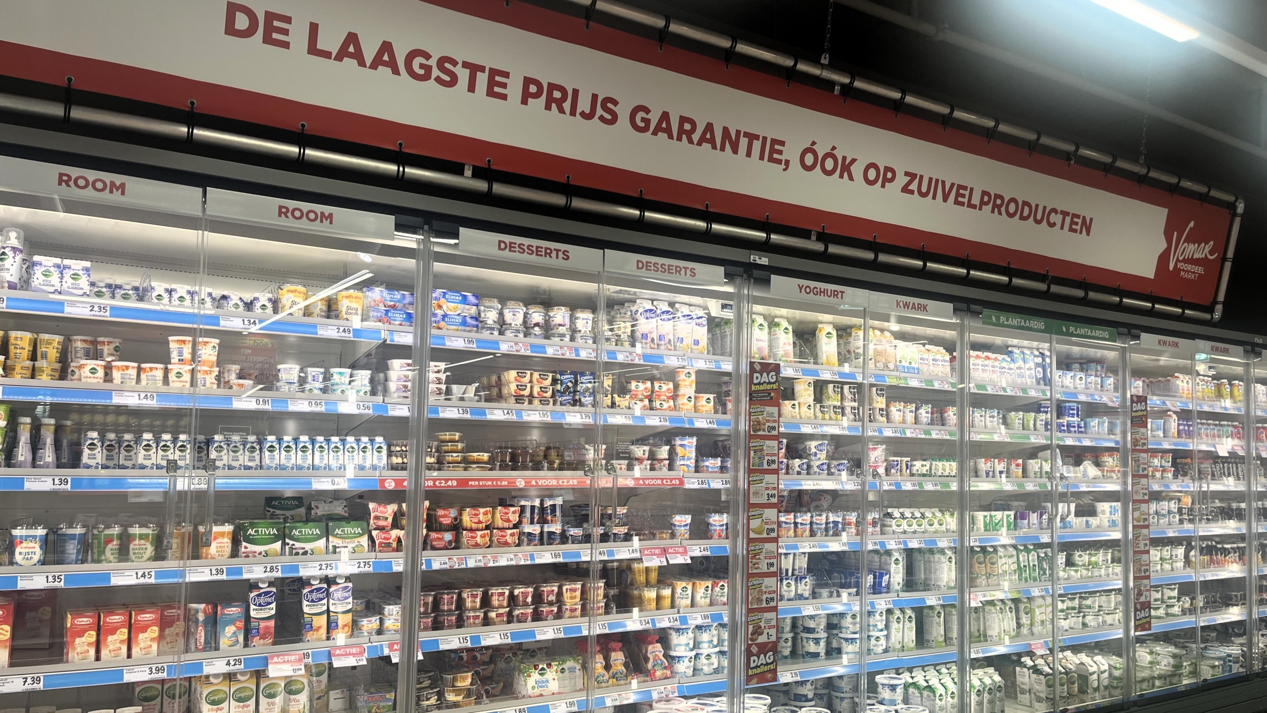 Zuivel bij Vomar. Foto: Distrifood