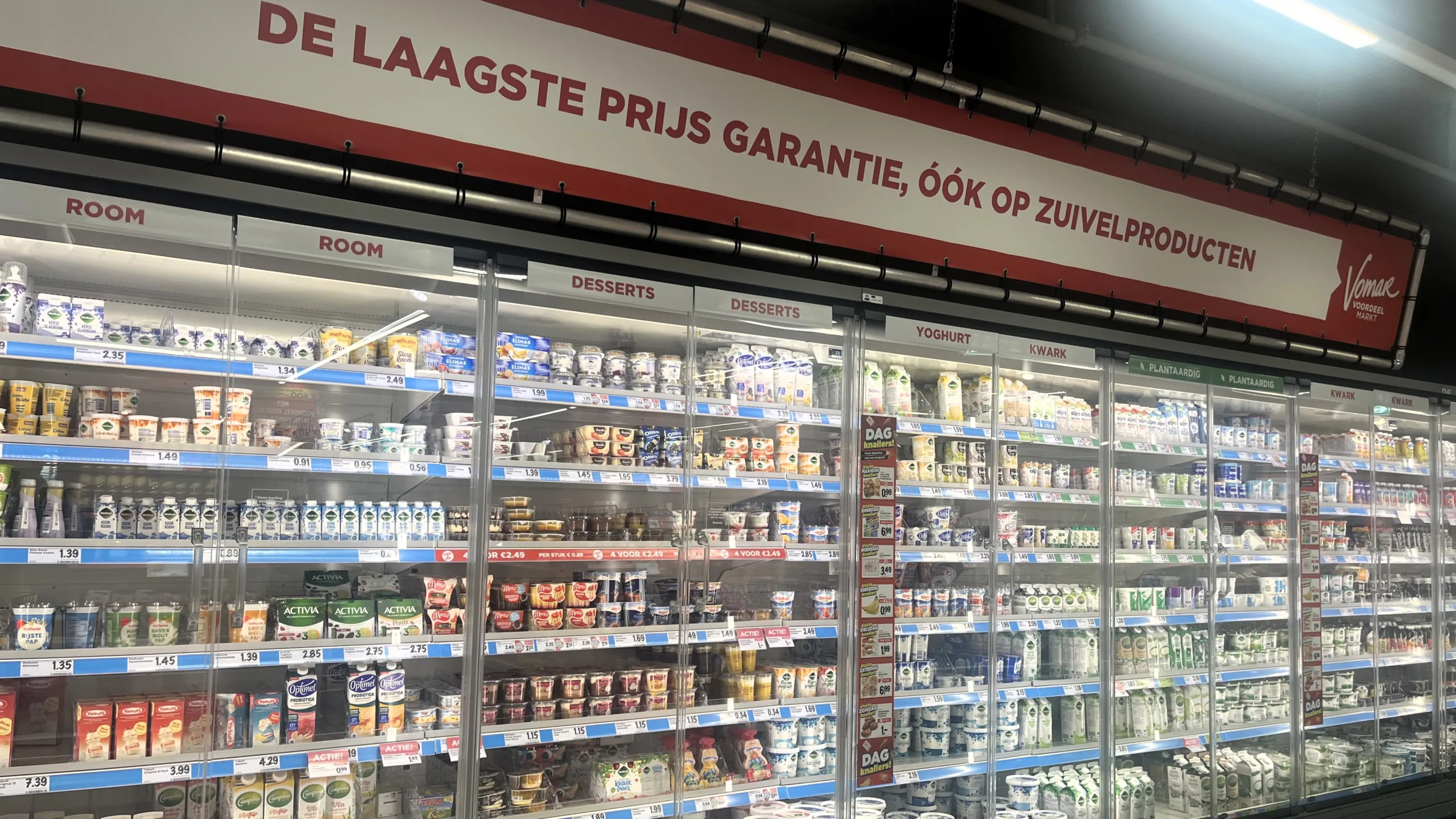 Zuivel bij Vomar. Foto: Distrifood