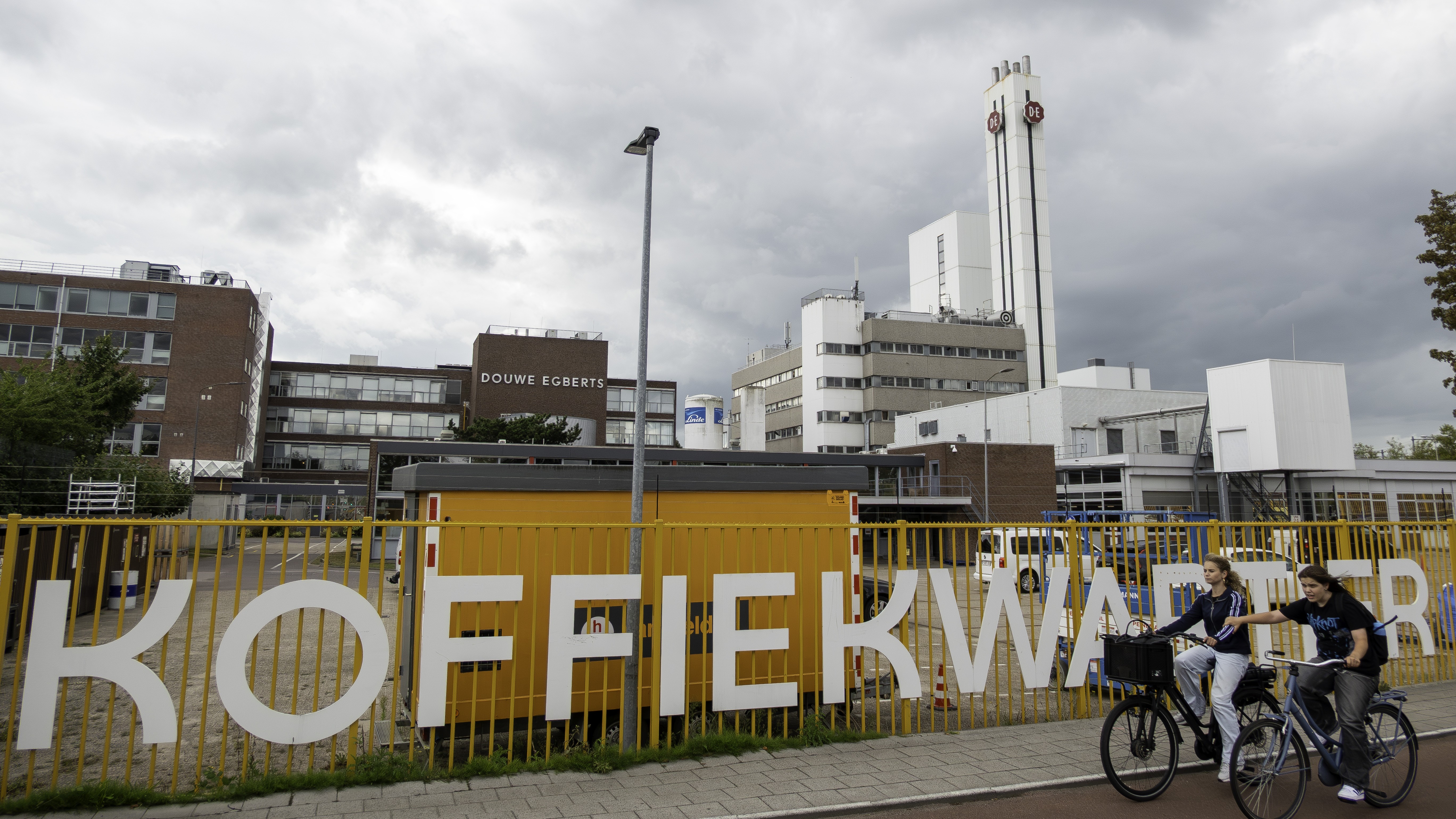 Het Koffiekwartier in Utrecht is een industriegebied waar onder meer de koffiebranderij van Douwe Egberts is gevestigd. Foto: ANP