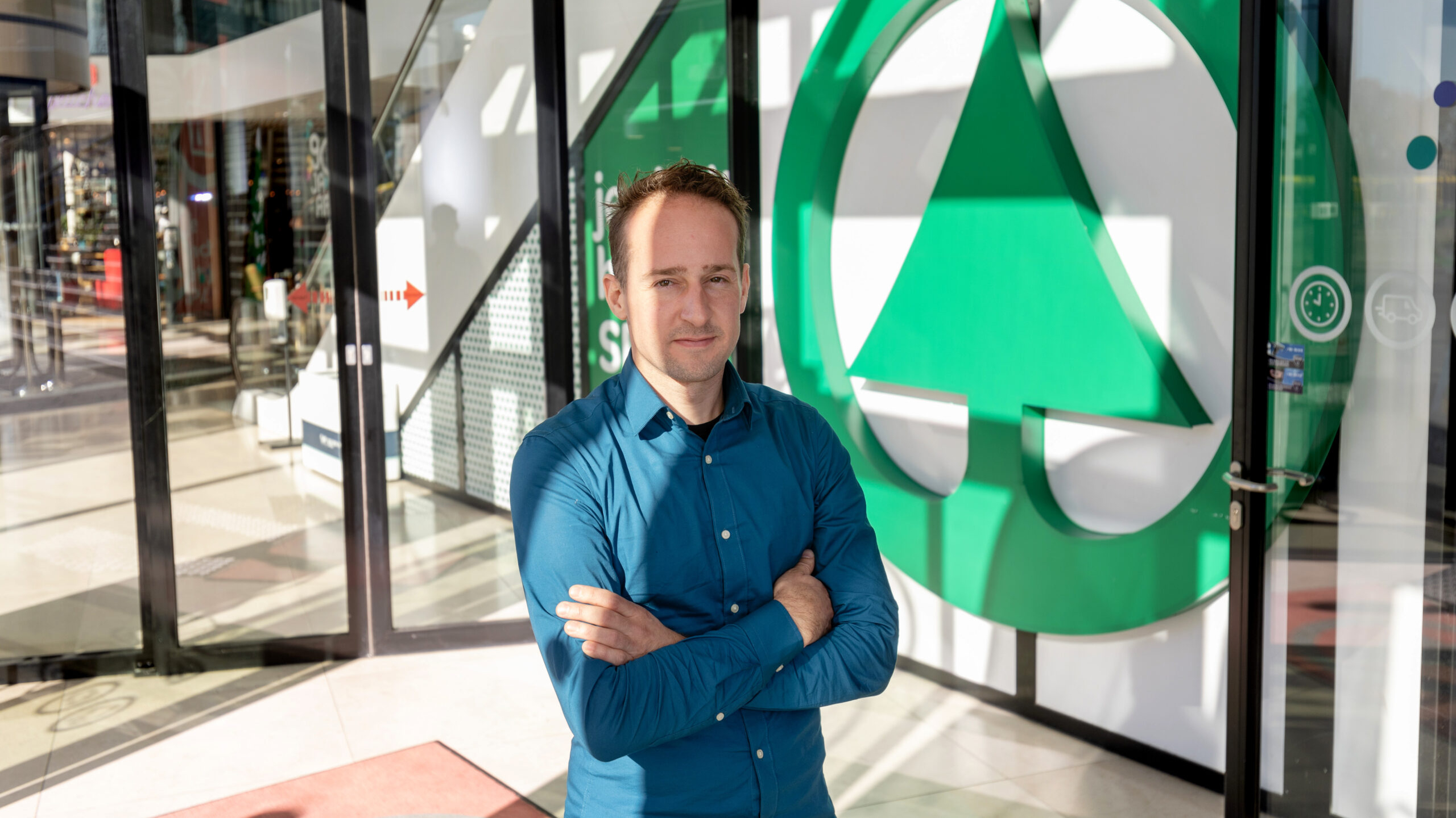 Spar-ondernemer Wessel van der Kraan. Foto Herbert Wiggerman