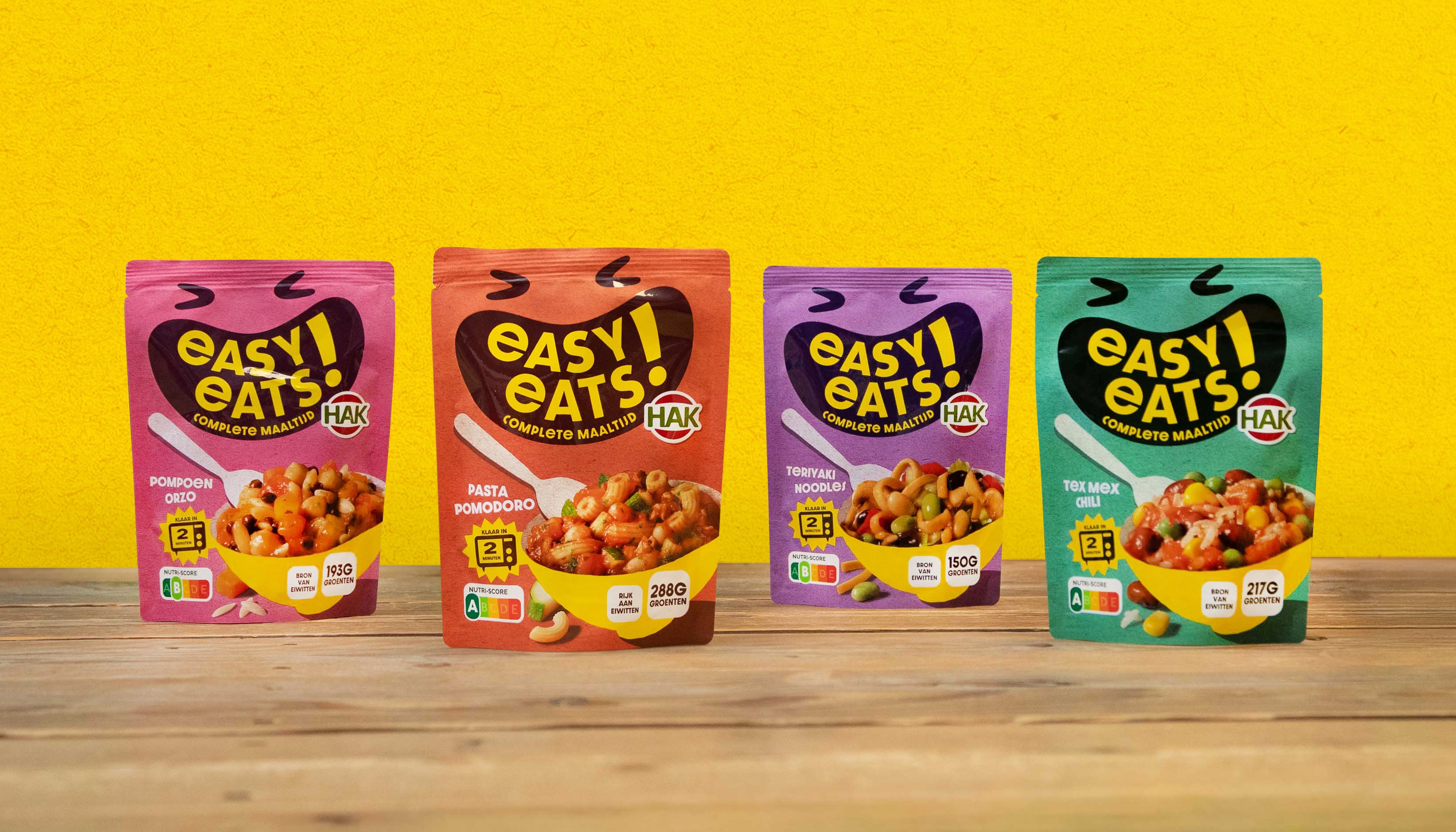 Easy Eats-maaltijdzakken. Foto: Hak