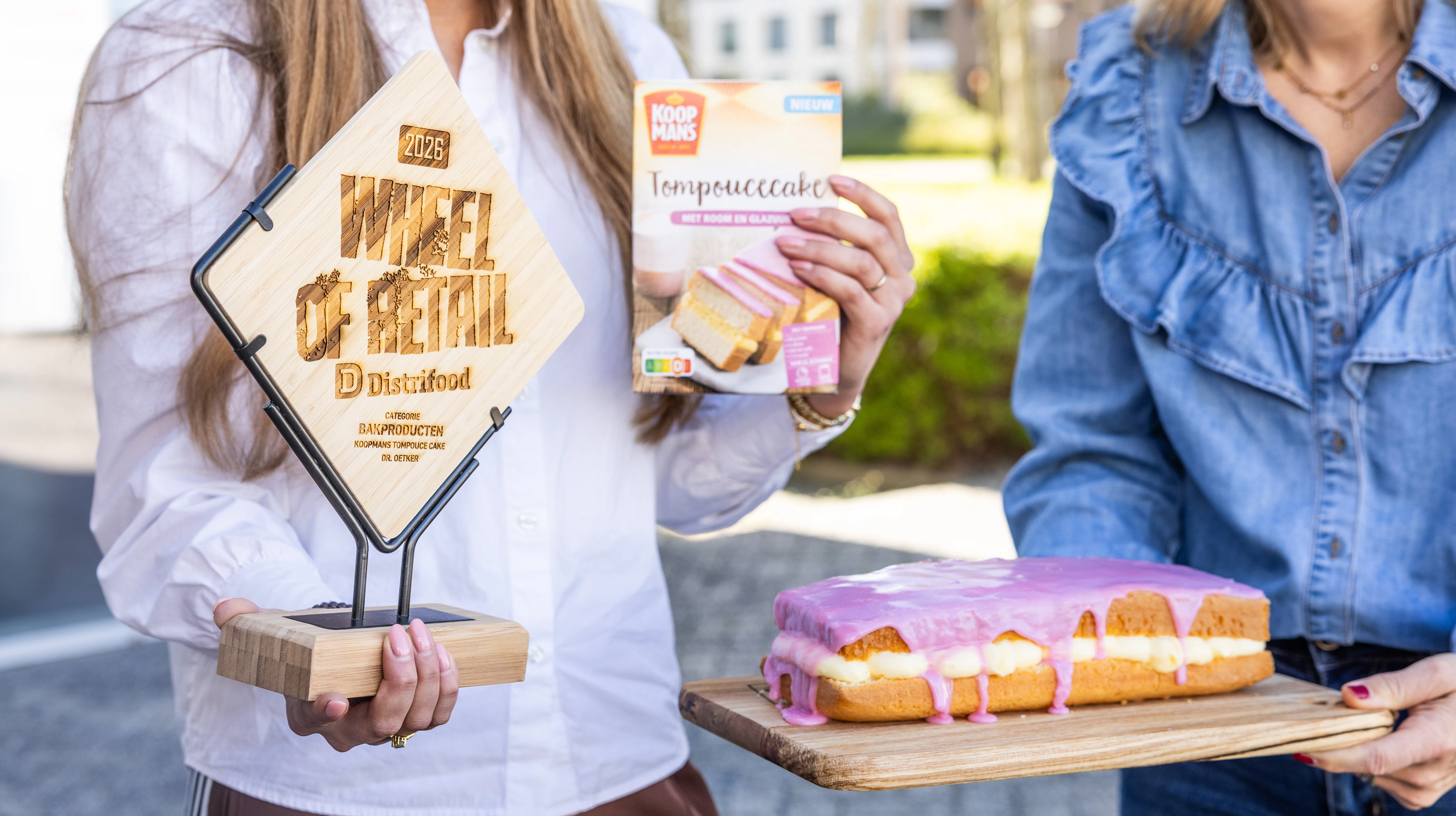 'Het is een cake die je eenvoudig zelf maakt en zo op tafel zet.'