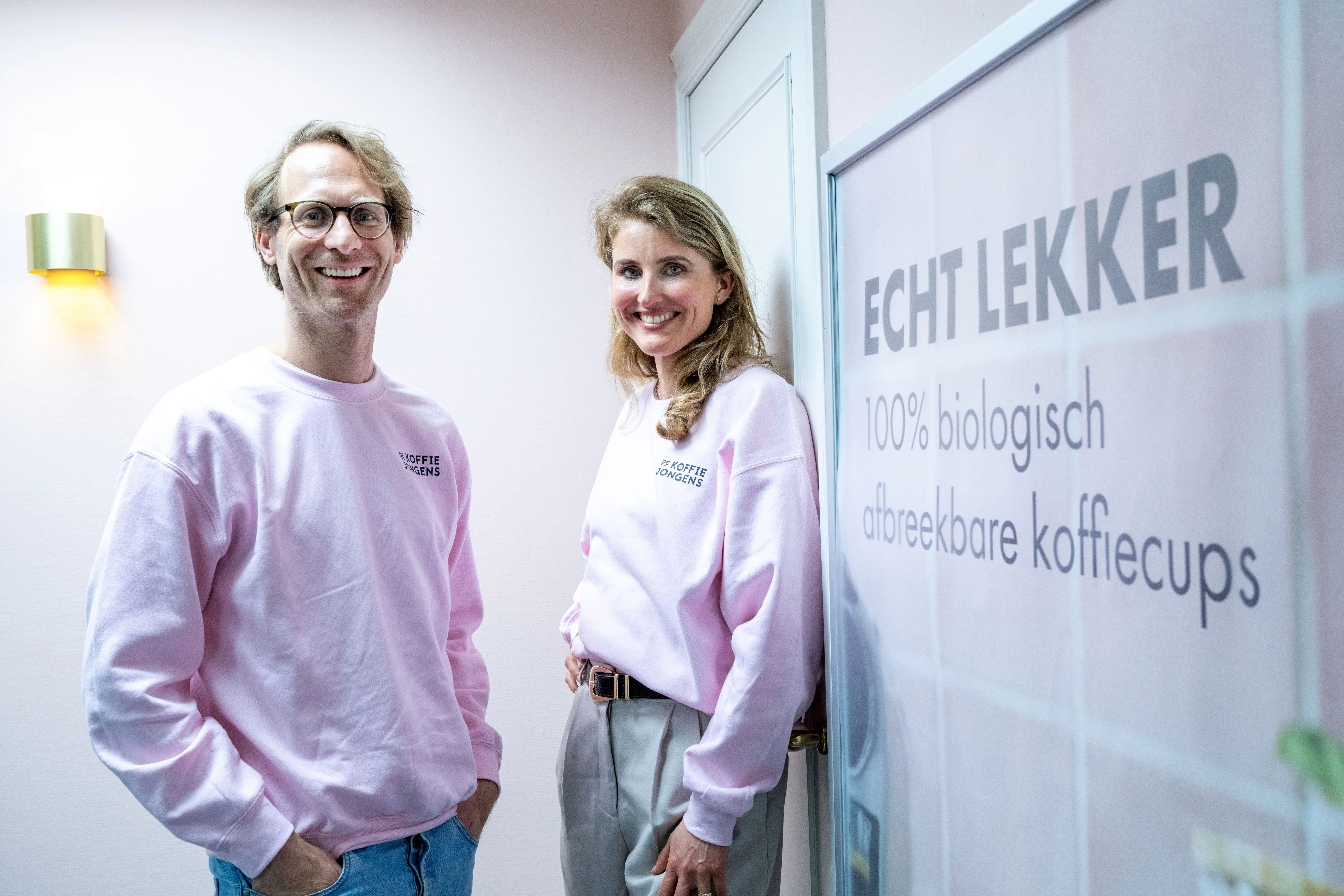 Bart Dingjan en Katharina van den Bosch van De Koffiejongens. Foto: Cor Salverius