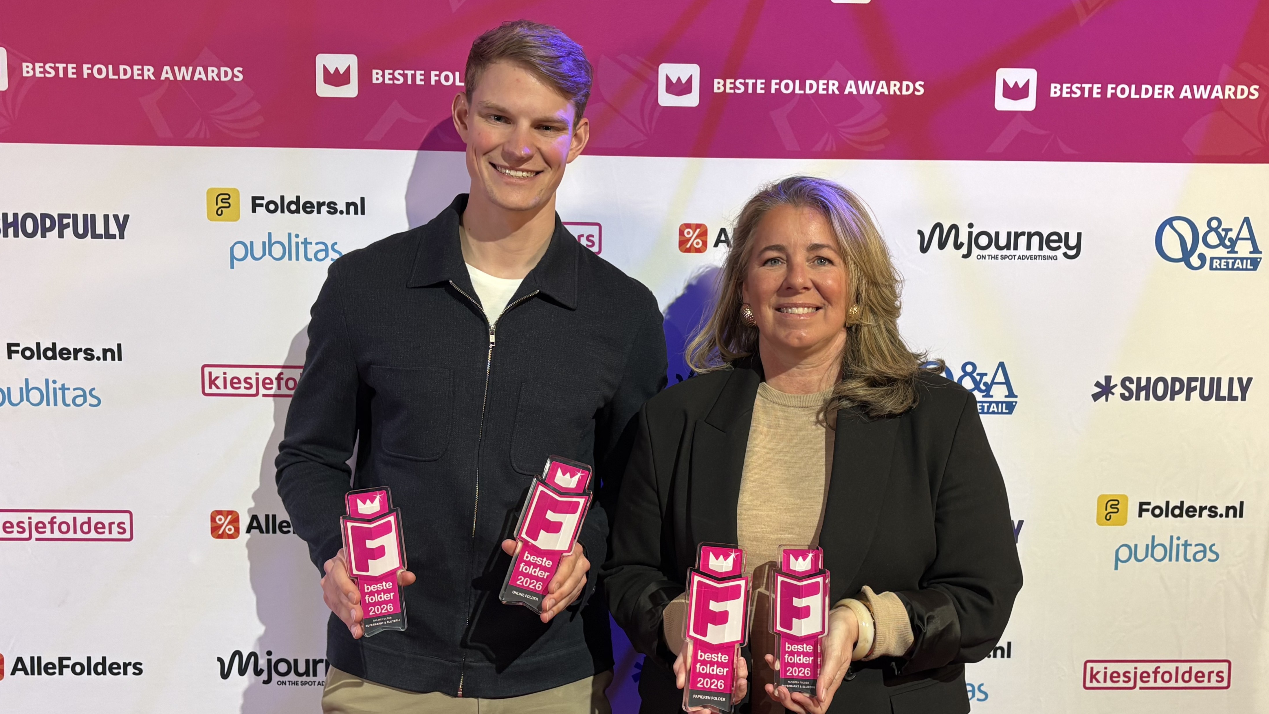 Dirk wint voor tiende keer op rij Beste Folder Awards. Foto: Dirk