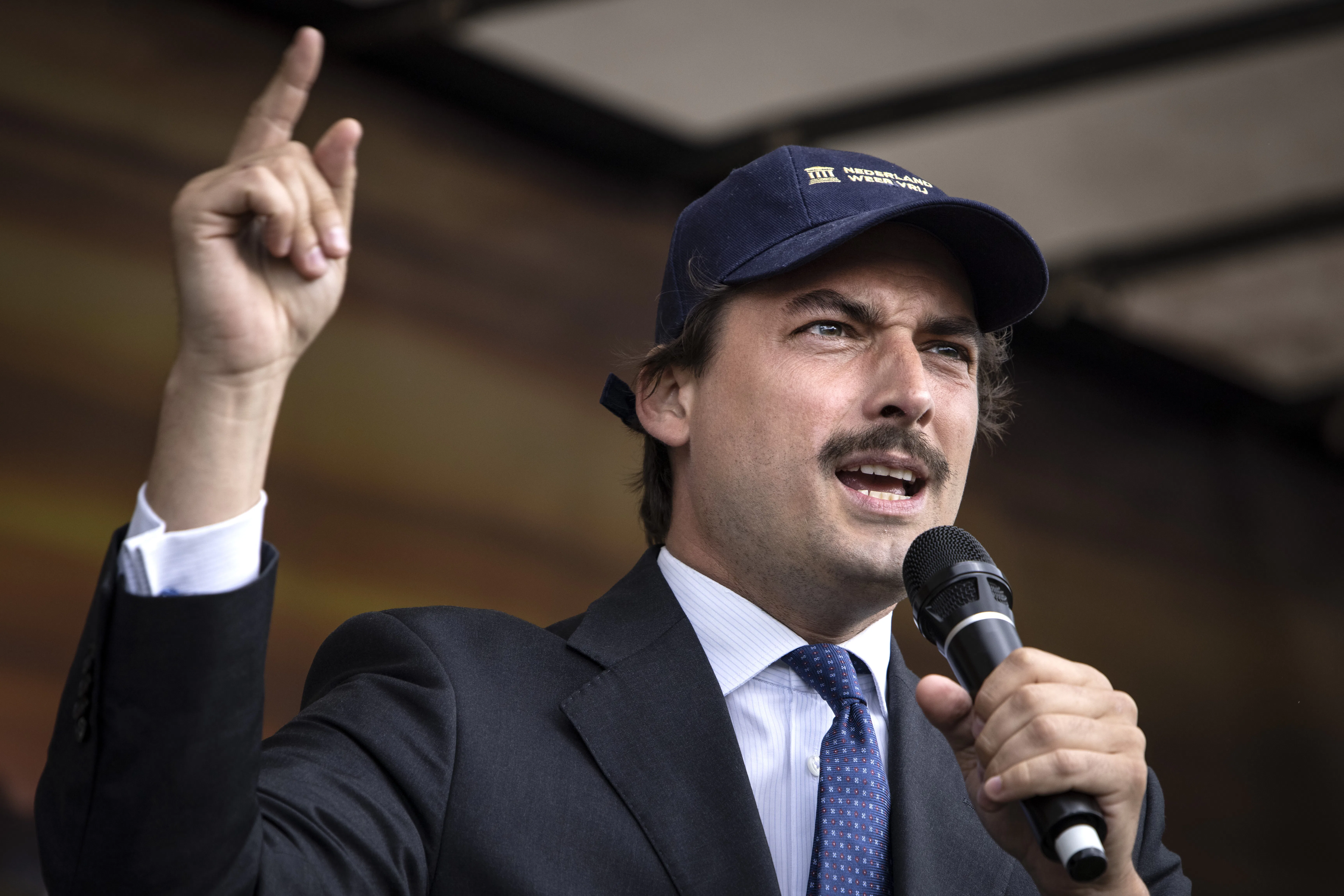 Thierry Baudet tijdens een boerenprotest in 2021. Foto: ANP