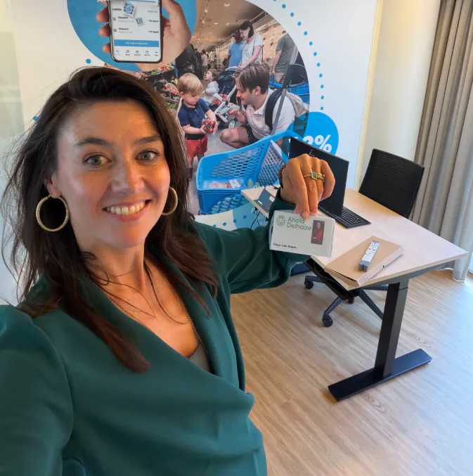 Fleur van Beem kondigt haar komst naar Albert Heijn aan op Linkedin. Screenshot: Linkedin
