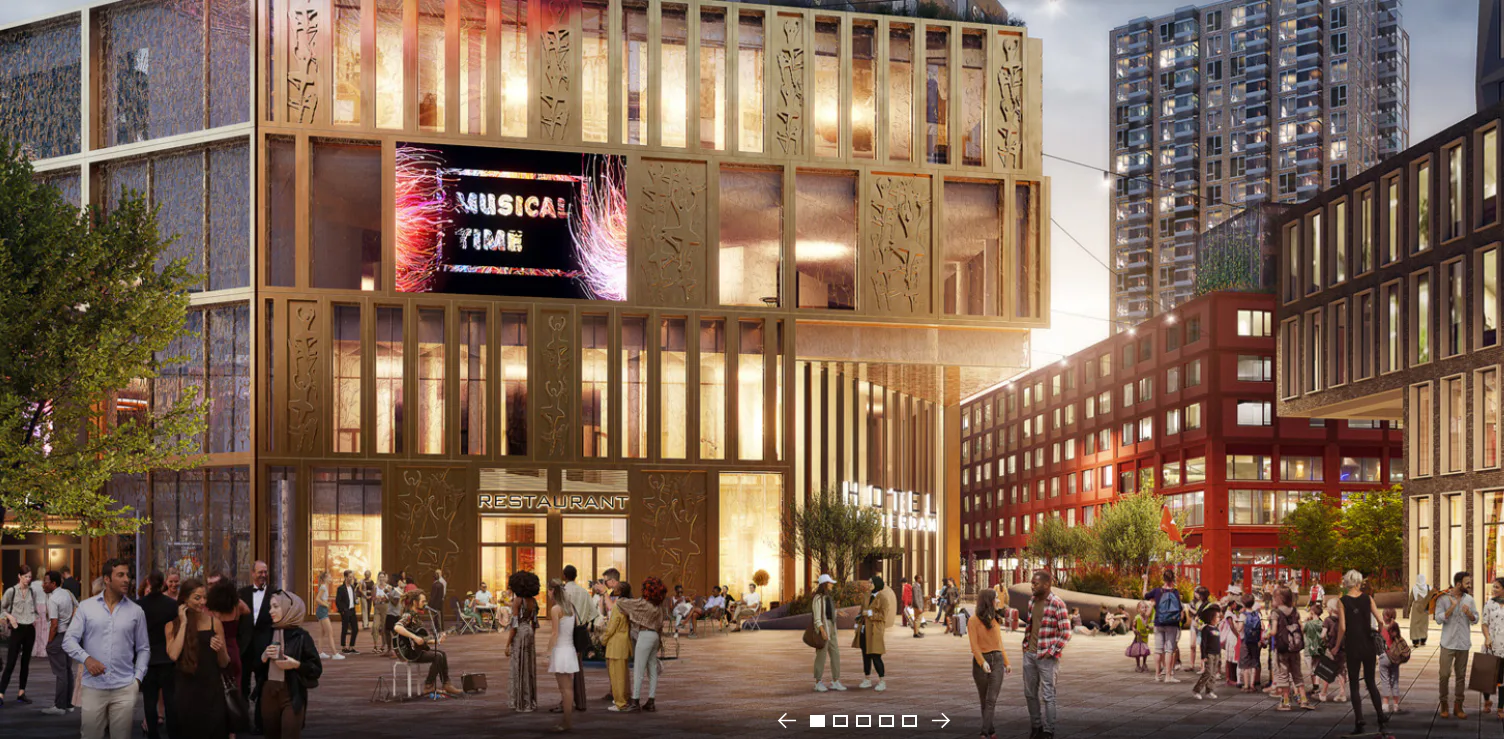 Zo moet Eleven Square in Amsterdam eruit komen te zien. Beeld: Ballast Nedam