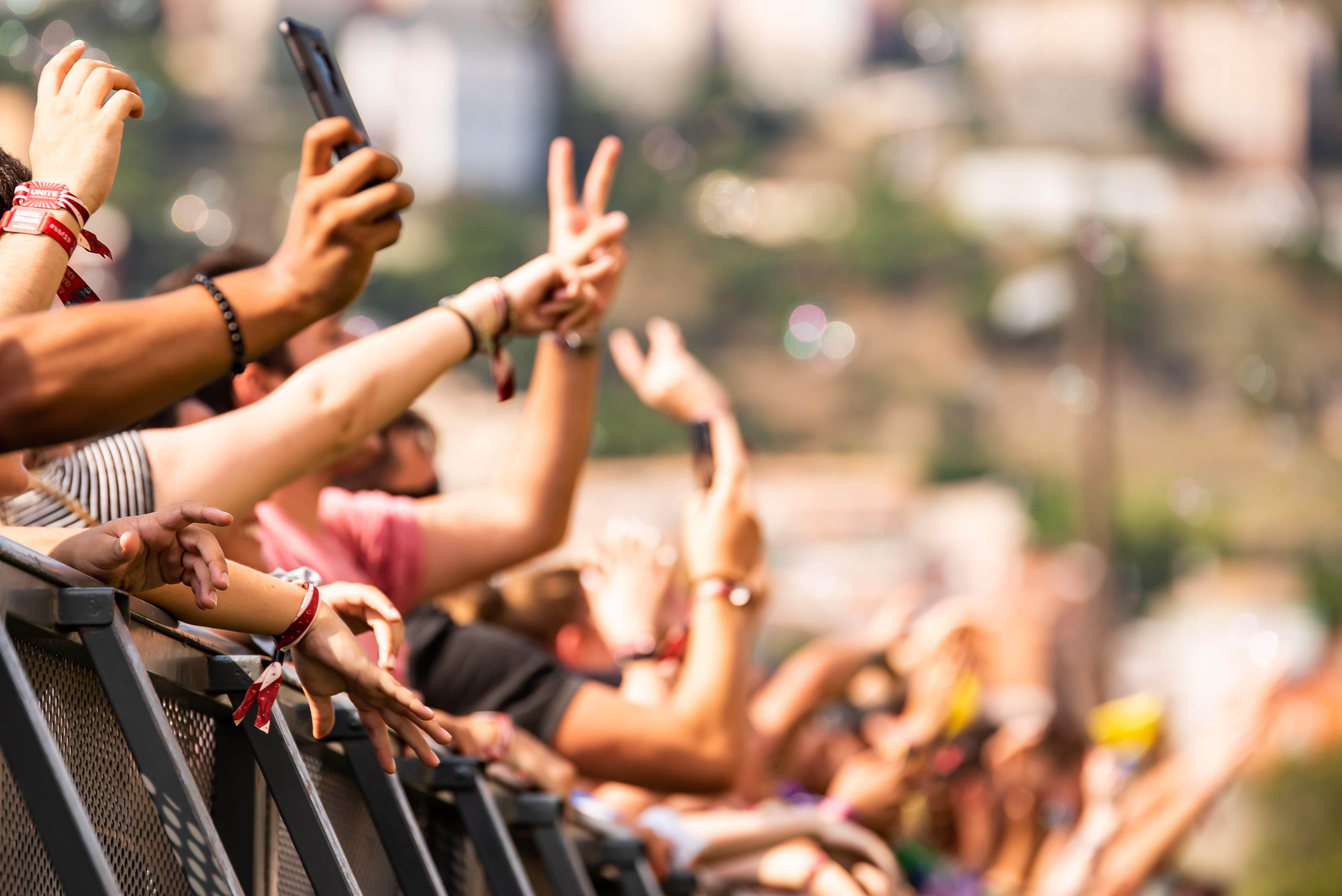 Stockbeeld van festivalgangers. Foto: Shutterstock