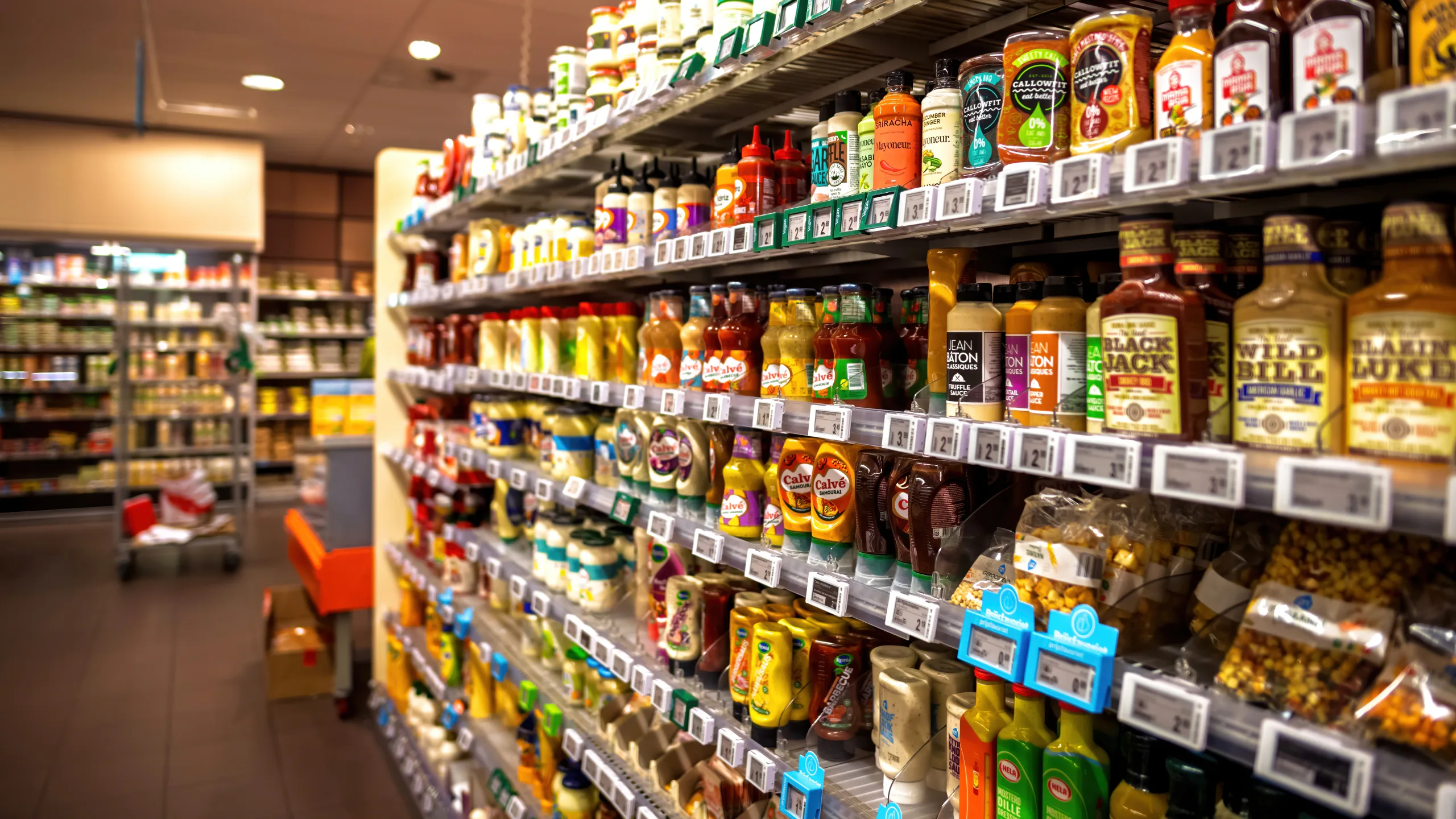 Het sauzenschap bij een Albert Heijn in Haarlem. Foto: Shutterstock