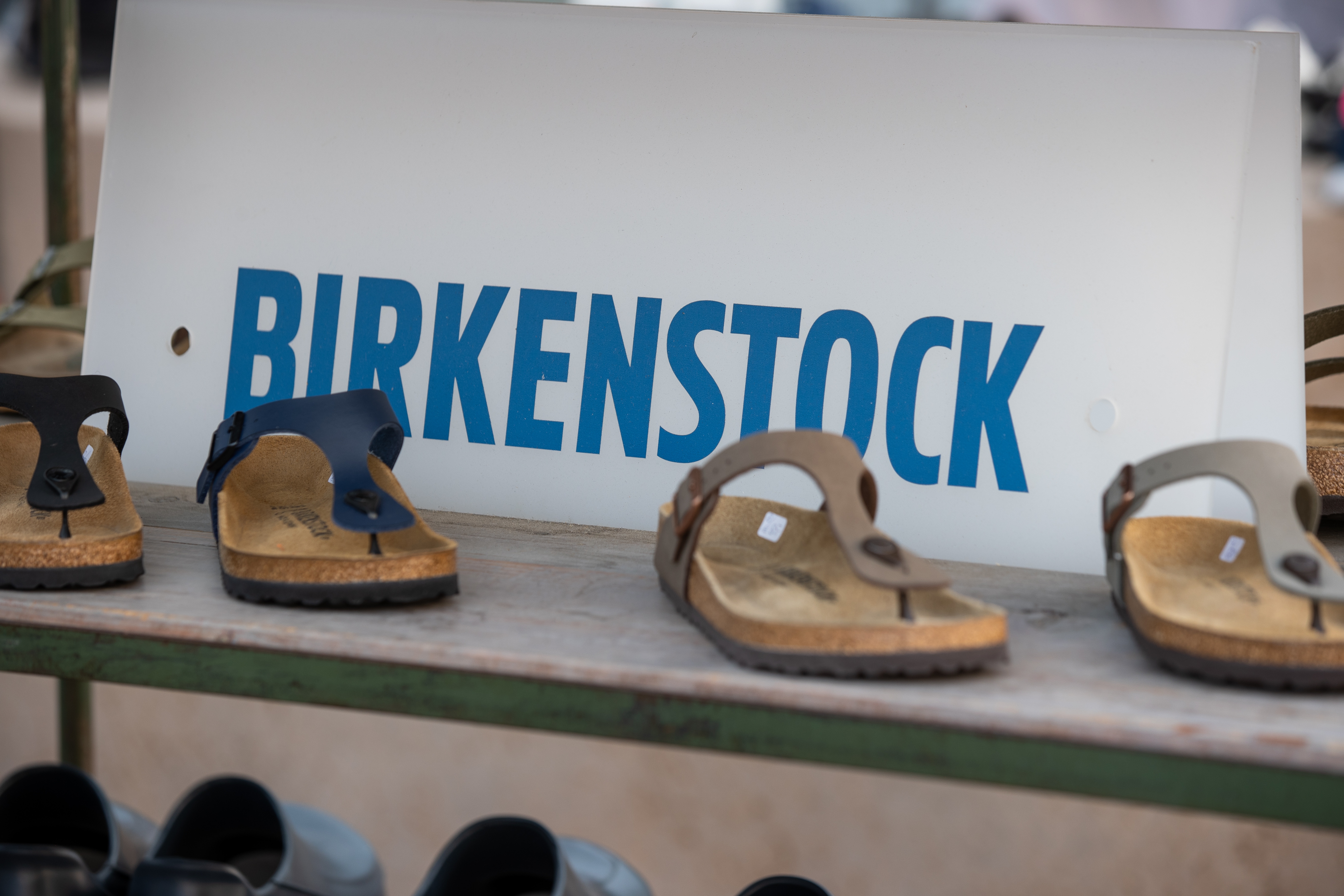 Sandalen van het merk Birkenstock. Foto: ANP