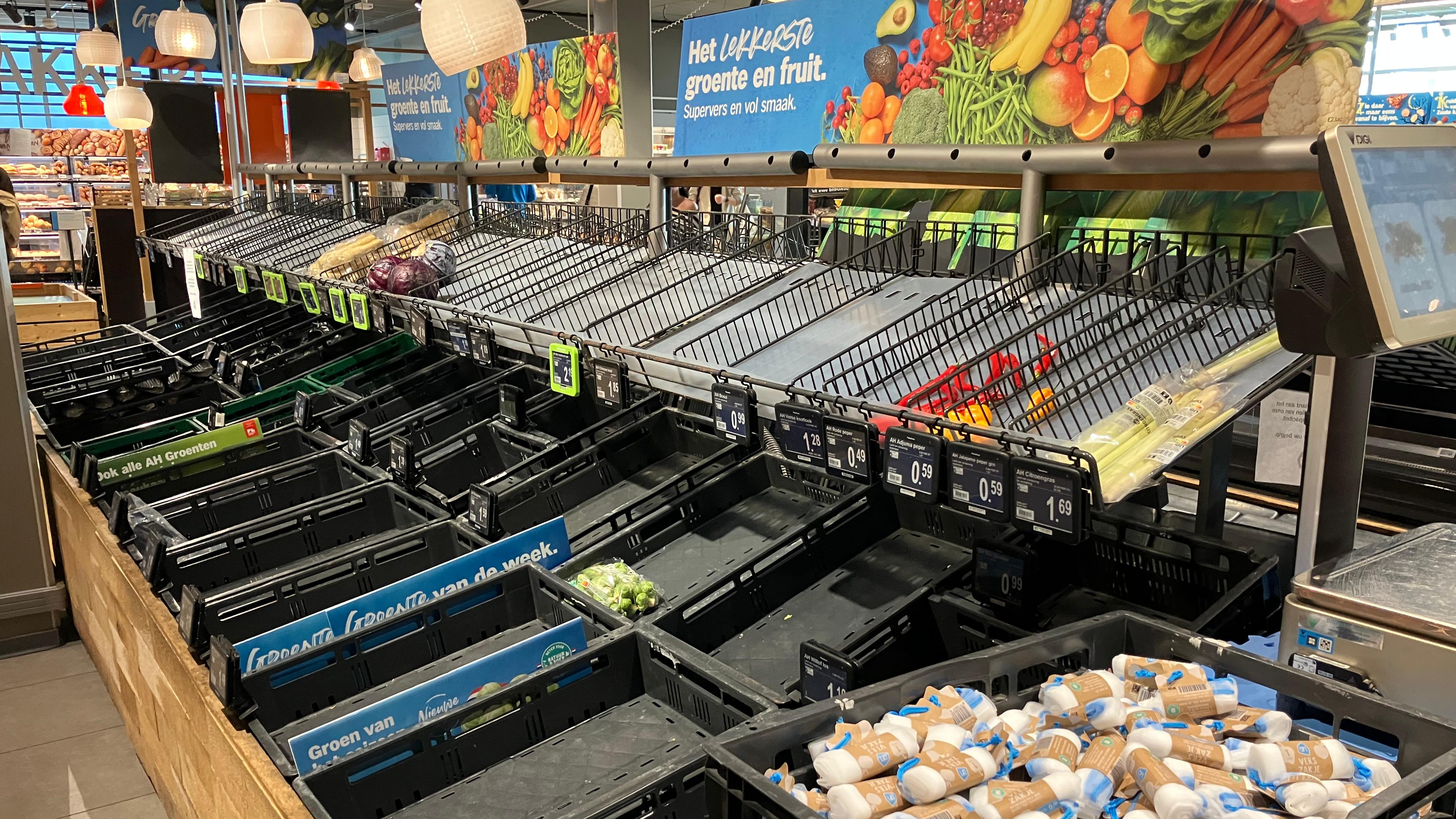 Winkelbeeld van een Utrechtse AH op dat 4 van de cyberveiligheidscrisis. Foto: Distrifood
